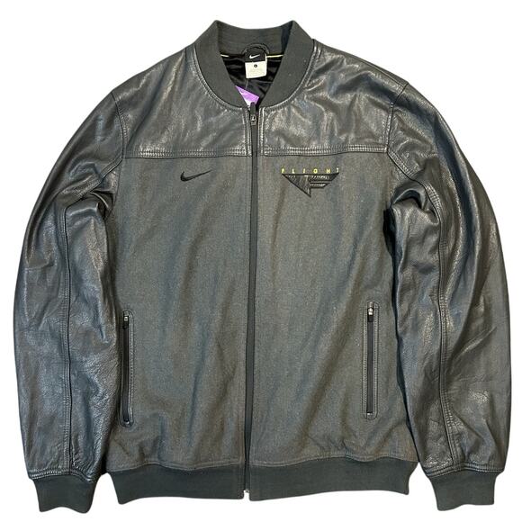 Vintage Nike Flight Leather Varsity Jacket